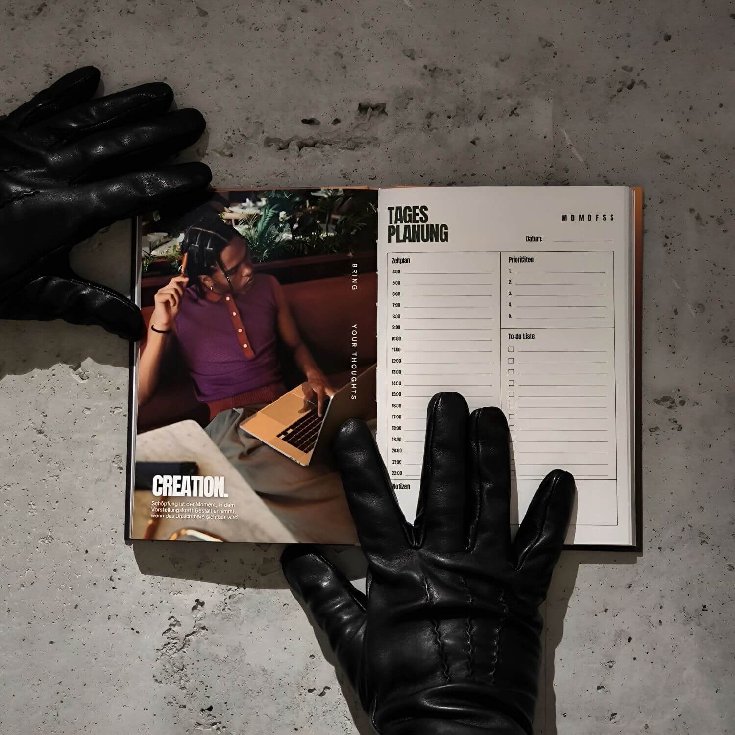 Zyle offener Planer an der Wand